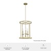 Briargrove 15" 3-Light Pendant Chandelier Painted Modern Brass Ceiling Light - 2 of 4