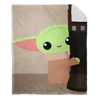 Star Wars The Child Silk Touch Sherpa Throw