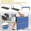 Acekool Portable Table Tennis Game Set with Demountable Nylon Net, 2 Paddles & 3 Balls, Waterproof Aluminum Ping Pong Table, Blue - 3 of 4