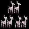 vidaXL Christmas Reindeers Set - Acrylic Decorations with Warm White LED Lights, Weather-Resistant Material & Various Lighting Effects - 2 of 4