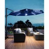 10FT Cantilever Patio Umbrella, 360° Rotation Offset Umbrella, Easy Crank & Tilt Adjustment, UV Protection for Backyard, Poolside - 2 of 4