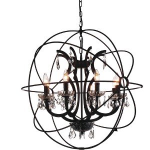 CWI Lighting Campechia 8 Light Up Chandelier With Brown Finish - 1 of 1