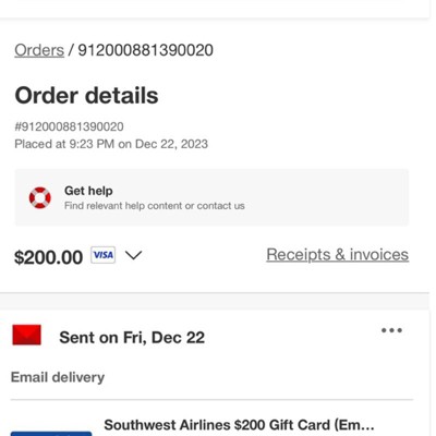 Airlinegift $100 Gift Card (email Delivery) : Target