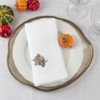 Saro Lifestyle Table Napkins With Embroidered Turkey Design (Set of 4) - 3 of 4