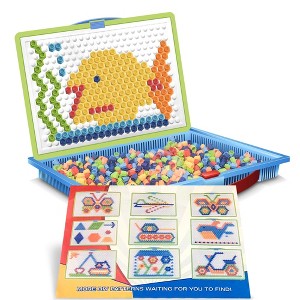 ArtCreativity Mushroom Peg Brain Teaser Puzzle for Kids with 10-Challenges - 1 of 4