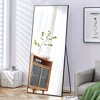 PAGED 71"x31.4" Rectangle Full Length Mirror,4th Generation Leaning Floor Full Body Mirror with Solid Wood Frame,Suitable for Bedroom,Cloakroom - 2 of 4