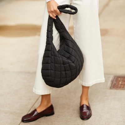 YOUZEY Cloud 9 Puffer Crossbody Purse Bag - Black — фото 4