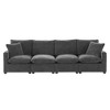 YOOCOZZ Chenille Sectional Sofa with Pure Foam Cushions and 2 Pillows, Free Combination - 2 of 4