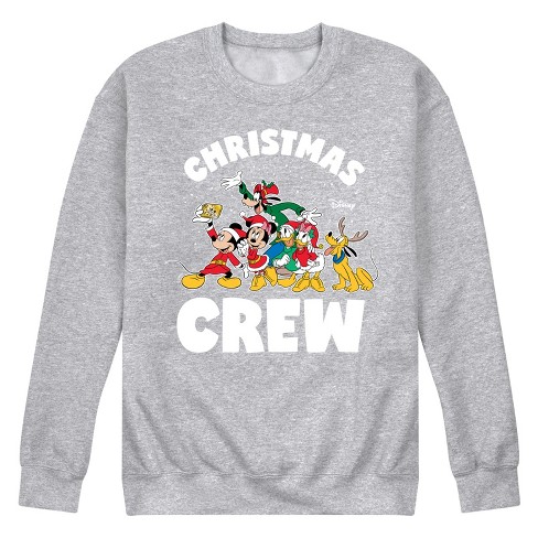 Men s Disney Christmas Crew Graphic Fleece Sweatshirt Target