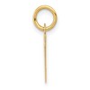 Black Bow Jewelry 14k Yellow Gold, Amanda Collection, Small Block Initial W Pendant - 2 of 4