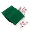Unique Bargains Kitchen Bowl Dish Wash Clean Scrub Cleaning Sponge Pads 20pcs Green - 2 of 3