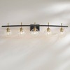 360 Lighting Duka 45 1/4" Wide 5-Light Black and Gold Bath Light - 2 of 4