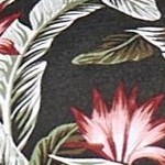 black tropical print