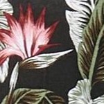 black tropical print