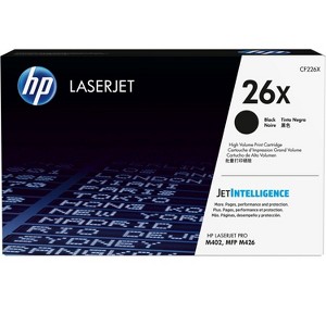 HP Inc. 26X High Yield Black Original LaserJet Toner Cartridge, ~9,000 pages, CF226X - 1 of 4