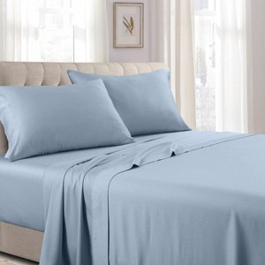 Egyptian Linens Soft Cotton Sateen Sheet Set - Extra Deep Fitted (22 inches) - 1 of 4