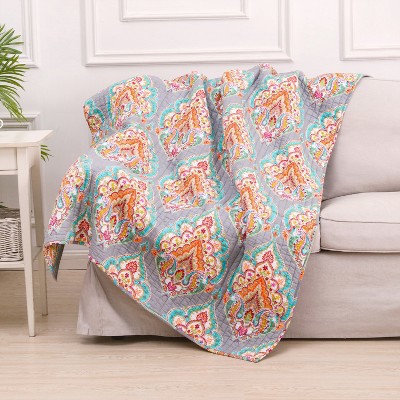 Marielle Bohemian Quilted Throw - Levtex Home