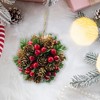 Whisen 5.1" Cone And Berry Ball, Decorative Hanging Ball Christmas Tree Ornaments, Set of 4 - Multicolor - 4 of 4