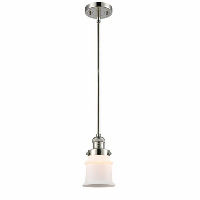 Canton - 1 Light Stem Hung Mini Pendant In Industrial Style-8.5 Inches Tall and 5.25 Inches Wide