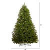 6ft Nearly Natural Pre-Lit LED Cambridge Spruce Flat Back Artificial Christmas Tree Warm White Lights - 2 of 4