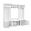 Grungis Freestanding Coat Racks with Shoe Cubbies and Bench,Hall Tree with 10 Hooks and 7 Open Shelves,Entryway Furniture for Hanging Clothes - 4 of 4