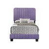 Sapphtopaz Modern Twin Size Bed Frame with Headboard Upholstered Platform Bed with Slat Support for Bedroom, Apartment, Hotel - 3 of 4