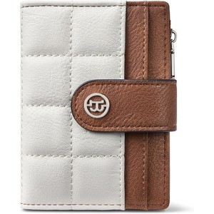 BEAFUP Small Wallet for Women,PU Leather RFID Blocking Card Holder Bifold Compact Wallets With Zipper Coin Pocket - 1 of 4