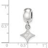Black Bow Jewelry Sterling Silver Furman Paladins NCAA Bead Charm - 3 of 4