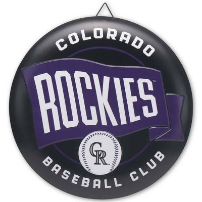 MLB Colorado Rockies Metal Button Wall Art