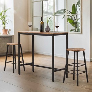 EROMMY 3 - Piece Dining Set, Rectangular Bar Table Set - 1 of 4