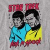 Star Trek Kirk N Spock Adult T-Shirt Athletic Heather - 2 of 4