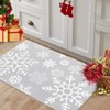 Christmas Area Rug Christmas Snowflakes Pattern Floor Cover - 2 of 4