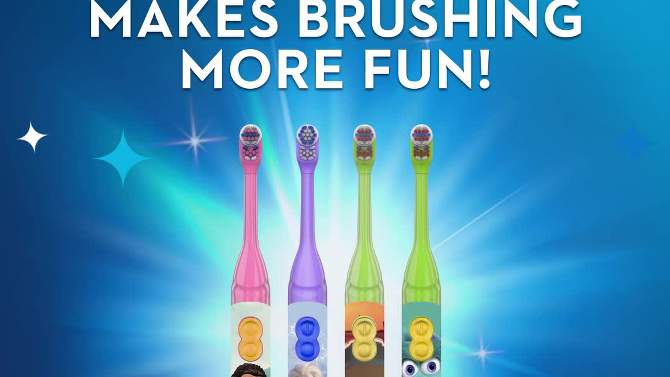 Oral-B Kid&#39;s Battery Toothbrush featuring Disney&#39;s Frozen, Soft Bristles, for Kids 3+&#160;, 2 of 12, play video