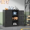 Munora - 6-Door Metal Employee Storage Locker with Locks - Steel Gym Lockers for Office/School - Black - 2 of 4