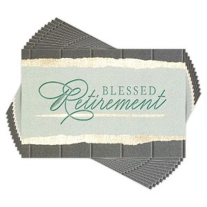 Dicksons Blessed Retirement Green and Grey 2 x 3 Inch Itty Bitty Bookmark Pack of 24 - 1 of 2