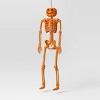 24" Poseable Pumpkin Head Skeleton Halloween Decorative Prop Orange - Hyde and EEK! Boutique™ - 2 of 3