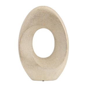 Glam Abstract Decorative Sculpture - Ceramic Metallic Gold Finish - Modern Art Decor for Home, Office, Bedroom, Living Room - 1 of 4