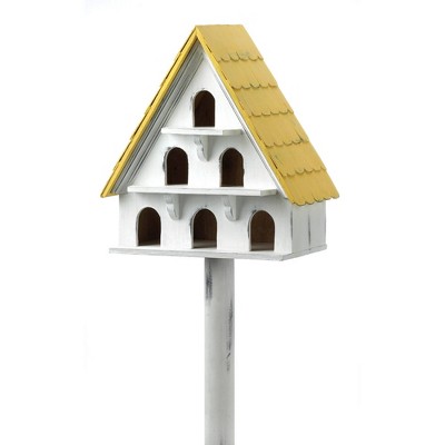 28" Cape Cod Wood Bird Condo White - Zingz & Thingz