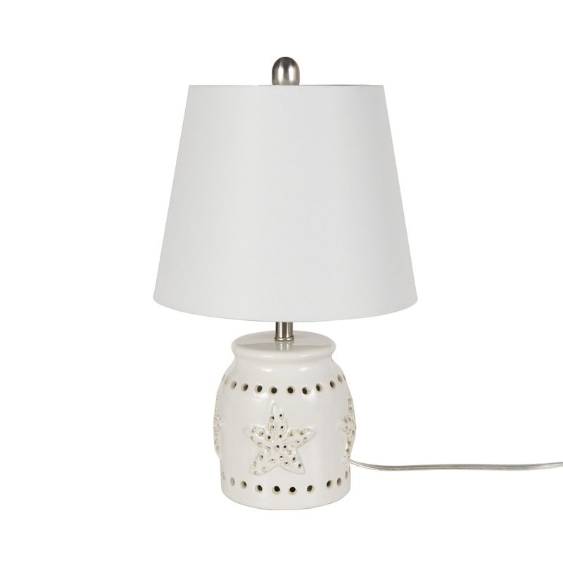 18" Weathered Ceramic Starfish Accent Table Lamp - Nourison, 2 of 10