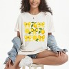 Simply Sage Market Coquette Lemons Pattern Bows Garment Dyed Tee - 2 of 4