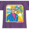 Girls' - Barbie - Retro Malibu Ken Fitted Short Sleeve Graphic T-Shirt - 2 of 4