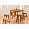 NicBex Dining Chairs Set of 2 Backless Saddle Casual Dining Home Furniture Seat Bar Stools for Kitchen, Bedroom - 3 of 4