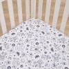 NoJo Disney Monsters, Inc. Cutest Little Monster Gray, and White Nursery Fitted Crib Sheet - 2 of 4