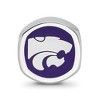 Black Bow Jewelry Sterling Silver Kansas State Wildcats NCAA Bead Charm - 3 of 4