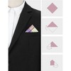 INSPIRE CHIC Men's Check Silk Plaid Handkerchiefs Pocket Squares 1 Pc - 3 of 4