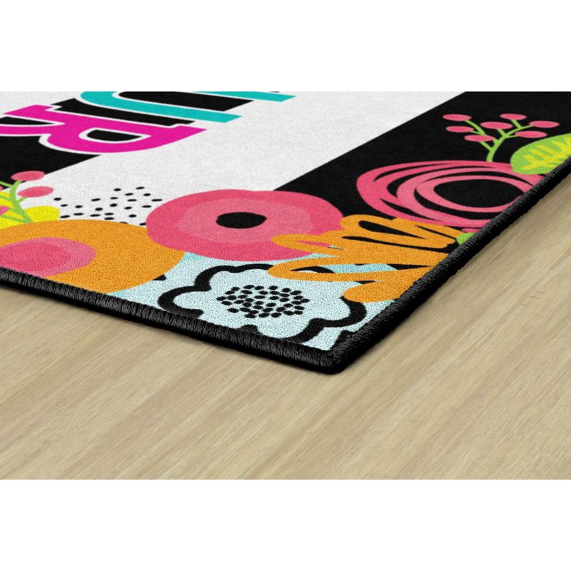 7'6"x11' Rectangle Indoor and Outdoor Nylon Accent Rug Multicolored - Flagship Carpets, 3 of 6