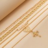 HTUTWOO Love, Cross and Letter Multilayer Necklaces, Stacking Pendant Necklaces, Jewelry Gift for Women - 4 of 4