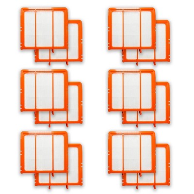 Nispira AV2501AE True HEPA Vacuum Filter for Shark AV2501S RV2502AE RV2520AOUS AV2510AOUS AV2511AE RV2610WA 137KY2500 UR2500SR XPRFRV2500 12 Pack