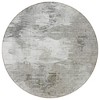 Beige Tan And Gray Abstract Washable Indoor Outdoor Area Rug - 4 of 4