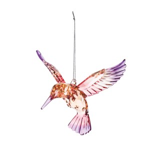 Gallerie II Purple & Pink Gem Hummingbird Ornament - 1 of 3